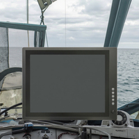 Moniteur tactile industriel embarqué étanche IP67 haute luminosité 2025, résistant aux intempéries marines, pour accessoire d'ordinateur industriel