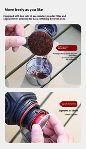 Cafetera Portátil Manual 2 en 1, Mini Máquina de Espresso para Cápsulas y Café Molido, Ideal para Viajes, Campamentos, Hogar y Uso al Aire Libre - Product Image 2