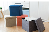 Repose-pieds de rangement pliable, lot de 2, repose-pieds, boîte à jouets, tabouret de Table basse