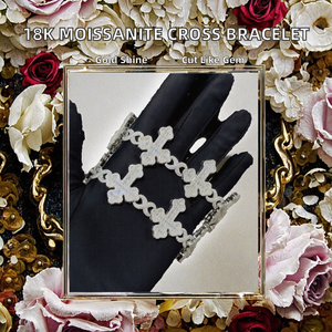 Bracelet en argent 925 plaqué or 18 carats avec diamants, motif fleur, chaîne cubaine, micro-incrustation tendance, bijou porte-bonheur pour femme, idéal pour les cadeaux - Product Image 2