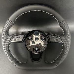 <span class=keywords><strong>Volant</strong></span> chauffant en cuir semi-perforé S RS <span class=keywords><strong>Sline</strong></span> pour Audi A4 A5 A6 A7 A3 S3 S4 B9, sans boutons de commande, en promotion - Product Image 2