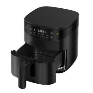 Friteuse à air en plastique longue durée et résistante, capacité 3L, 1350W, 80-200°C, professionnelle avec minuteur 1H - Product Image 1