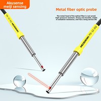 AKUSENSE PD-32-DQ Sonde de capteur à fibre optique en métal à vue latérale 2000mm à réflexion diffuse par faisceau traversant PG1/PE1