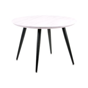Muestra libre barato casa muebles de MDF de madera redonda de lujo moderno mesa de <span class=keywords><strong>comedor</strong></span> con patas de Metal - Product Image 1