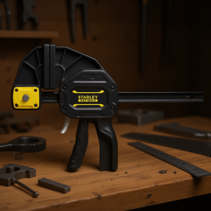 Abrazadera de Barra Stanley Fatmax XL de 18 Pulgadas en Negro con Detalles Amarillos para Trabajos en Madera y Metal - Product Image 3