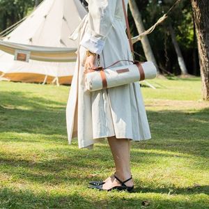 Portable Outdoor Canvas <b>Blanket</b> Ultra-Light Convenient Large Waterproof Camping <b>Picnic</b> Mat Mattress - Product Image 3