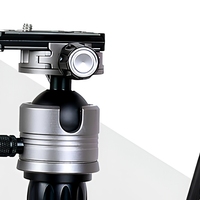 Trépied professionnel en fibre de carbone pour caméra vidéo, super léger, mini, compact, sans fil, support de voyage, rotule à 360 degrés, plaque QR