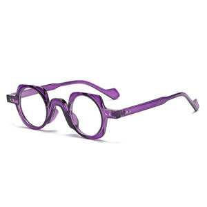 Monturas Opticas 2022 Marco óptico para hombre Nuevo modelo Anti luz azul <span class=keywords><strong>Gafas</strong></span> redondas <span class=keywords><strong>Gafas</strong></span> de computadora <span class=keywords><strong>Gafas</strong></span> transparentes redondeadas - Product Image 6