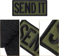 Allsize Personalisierte Lustige Aufnäher mit Voller Stickerei und Klettverschluss für Mützen, Rucksäcke, Westen, Geschirre und Uniformen
