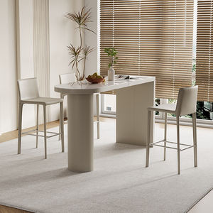 <span class=keywords><strong>Table</strong></span> de bar haut de gamme italienne, tabouret haut, cloison ouverte pour salon, <span class=keywords><strong>table</strong></span> à manger, armoires intégrées à pieds hauts, bois pour usage domestique - Product Image 6