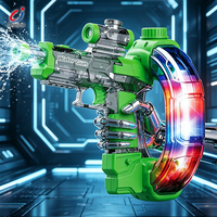 Pistolet à eau électrique Chengji transparent interactif pour l'été, jeu en extérieur, design cool, tir avec lumière LED, pistolet à eau électrique