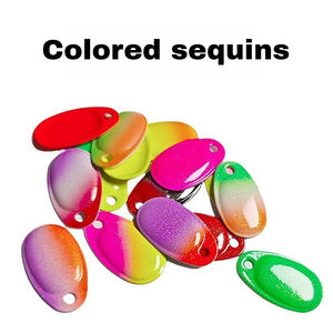 Cucharas de metal liso de cobre y níquel de 25 mm y 1 g, palas giratorias para pesca, accesorios impresos para señuelos duros DIY, herramienta de pesca y manualidades. - Product Image 6