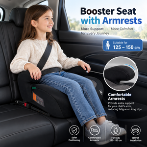 Siège <span class=keywords><strong>rehausseur</strong></span> de voiture pour enfant I-Size R129 125-150CM <span class=keywords><strong>Groupe</strong></span> <span class=keywords><strong>2</strong></span>/3 sans dossier, pour bébé de 15kg à 36kg environ, de 4 à 12 ans - Product Image 2