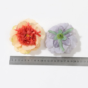 Tête de fleur de pivoine artificielle en soie 5 cm, accessoires de photographie de mariage en extérieur, décorations pour la maison - Product Image 3
