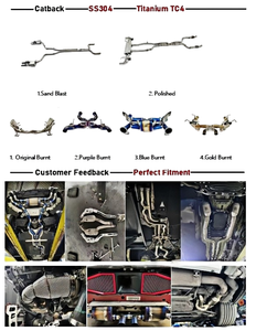 Спортивная выхлопная система с клапаном 2014-2021 глушитель выхлопной трубы Valvetronic для Bmw F30 340i B58 3,0 t картонная коробка - Product Image 6