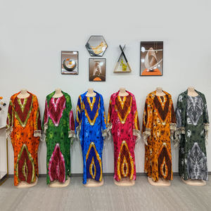 Robes africaines <span class=keywords><strong>en</strong></span> gros avec impression numérique, robes longues amples et respirantes de style traditionnel du Kenya - Product Image 2
