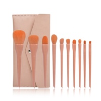 Ensemble de pinceaux de maquillage professionnels fond de teint végétalien couleur bonbon poudre à lèvres ensembles de pinceaux de maquillage marque privée
