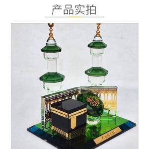 Ramadan Candle Holder - Crystal Glass Garden <b>Table</b> Decoration & Sleep Companion Stand - Product Image 6