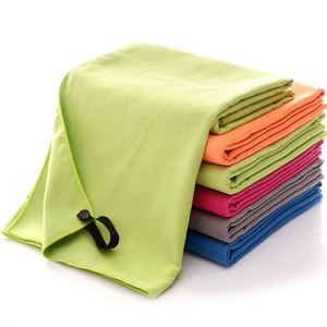 Serviettes de sport rectangulaires en microfibre compressée, couleur unie, personnalisées, séchage rapide, écologiques, légères pour l'exercice - Product Image 3