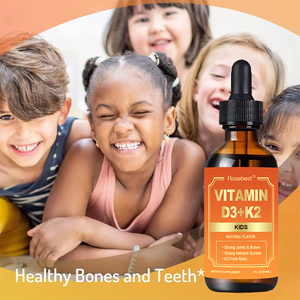 Complément alimentaire liquide de haute qualité Rosebest, à la saveur naturelle <span class=keywords><strong>d</strong></span>'orange, avec vitamines D3 K2 MK7, en gouttes, pour enfants, marque privée personnalisée. - Product Image 4