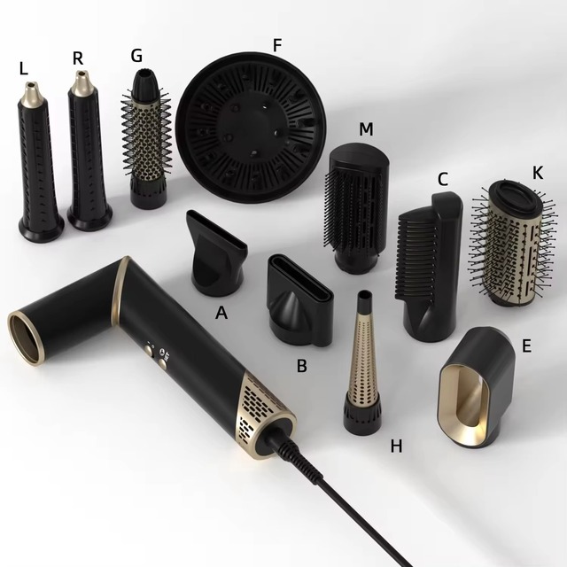 10 In1 Hair Dyer air Curling Iron Hair Straightener Tool BLCD High Speed Brushless Motor Multi-Brush Styler