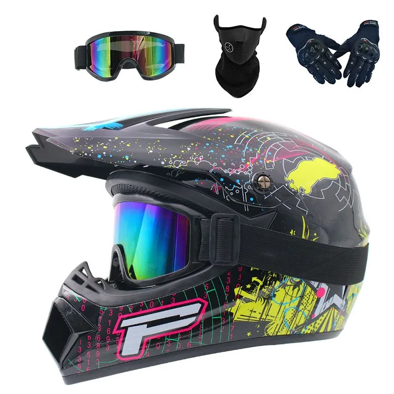 bike helmet under 300 GLX GX23 Full-Face Dirt Motocross Motorcycle Helmet, DOT and secure fastening HOT ! Dirt Bike Helmets