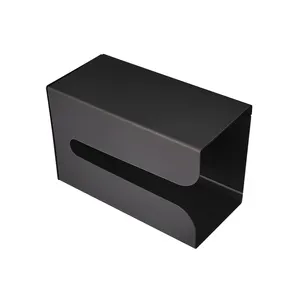 Черный кухонный ящик для туалетной бумаги из алюминиевого сплава