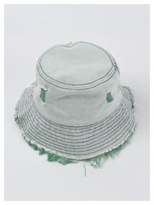 Alta calidad logotipo personalizado lavado desgastado Jean elegante sombrero <span class=keywords><strong>de</strong></span> cubo al por mayor - Product Image 3