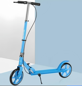 Trottinette pliable à hauteur réglable avec 2 grandes roues en PU, trottinette sportive pliable pour enfants et adultes - Product Image 3