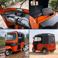 Véhicule Électrique Chinois à Trois Roues Fermé pour 3 Passagers, Tuk Tuk Baja j TVS King Minibus