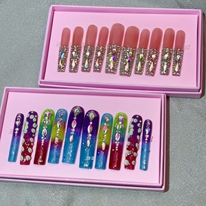 <span class=keywords><strong>Ongles</strong></span> artificiels en acrylique faits main sur mesure, à pression, couvrance totale, pour le nail art DIY <span class=keywords><strong>ou</strong></span> l'utilisation en salon, vente en gros - Product Image 3