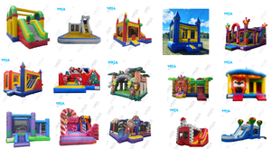 Nuovo Design di Fabbrica: Castello Gonfiabile per Bambini in PVC 0,55mm, Piccola <span class=keywords><strong>Casa</strong></span> Gonfiabile con Tema Circo e Tigre per Bambini - Product Image 6