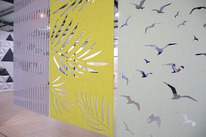 Pantallas colgantes acústicas con cancelación de ruido, divisores de habitación acústicos de fibra de poliéster y fieltro de mascotas - Product Image 4