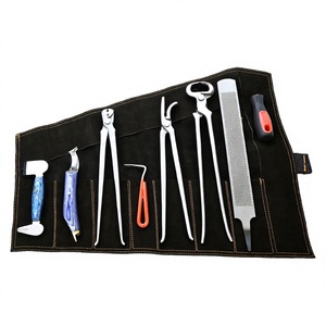 7pcs Professional Farrier Horse Hoof Care <b>Tool</b> Kit Hoof Cleaning Knife 13 Inch Clincher Nail <b>Puller</b> 15 Inch Nipper Rasp - Product Image 1
