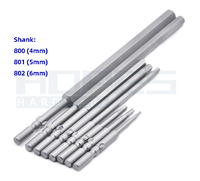 Embouts hexagonaux en alliage S2 800 801 802 1,5 2 2,5 3 4 5 6 8 mm Longueur 40 60 100 150 mm Tige ronde Outils de tournevis magnétiques