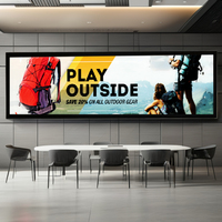 1920x540 intérieur LED Bus fenêtre arrière publicité affichage Message vidéo roulant magasin de détail centre commercial métro utiliser fournisseur OEM