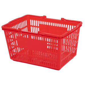 Cesta de plástico rosa <span class=keywords><strong>para</strong></span> compras, cesta de 25L <span class=keywords><strong>para</strong></span> supermercado - Product Image 5