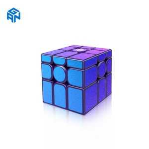 Gan 3x3 Mirror Magnetic Uv Version Rubiks Cube Sticker, jouet de puzzle irrégulier et lisse pour adolescents de 8 à 13 ans - Product Image 2