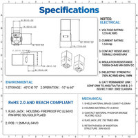 Acoplador Modular en Línea STP RJ45 Cat6A Blindado de 10 Gbps con Carcasa de Aleación de Zinc, Hembra a Hembra, para Extensión de Red Ethernet