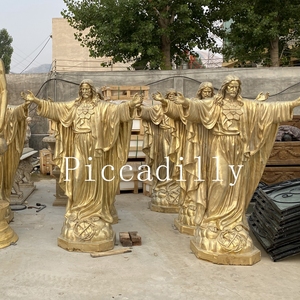 Escultura Religiosa Católica Personalizada de Cristo, Gran Escultura de Jesús en Latón y Bronce HOUN959 - Product Image 2