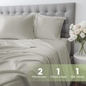 Tre tự nhiên tấm ga trải giường 100% hữu cơ Tre Bộ đồ giường tấm Set - Product Image 6