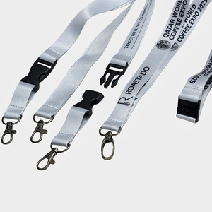 Cordón Porta Tarjetas de Alta Calidad de <span class=keywords><strong>Qatar</strong></span>, de Cuero Granate, con Gancho para Llavero, para Profesores y Personal, de Poliéster - Product Image 5