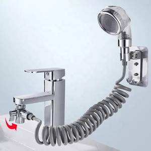 Champú para lavado <span class=keywords><strong>de</strong></span> pelo, ducha, grifo <span class=keywords><strong>de</strong></span> lavabo externo, manguera retráctil <span class=keywords><strong>de</strong></span> mano, conjunto <span class=keywords><strong>de</strong></span> cabezal <span class=keywords><strong>de</strong></span> ducha presurizado - Product Image 6