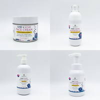 Produits de Bain pour Bébé Soins de la Peau Naturels Biologiques Lotion Bébé Shampoing et Lavant 3 en 1 Trousse de Soin pour Peau de Bébé