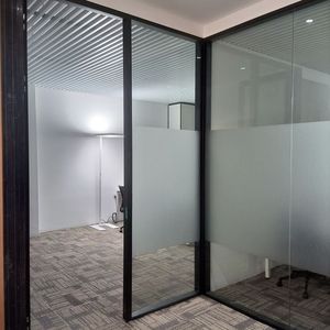 Cloison insonorisée moderne à double couche <span class=keywords><strong>de</strong></span> verre trempé <span class=keywords><strong>de</strong></span> 85 mm avec cadre en aluminium pour bureau, école, <span class=keywords><strong>salon</strong></span>, <span class=keywords><strong>cuisine</strong></span> - Product Image 6