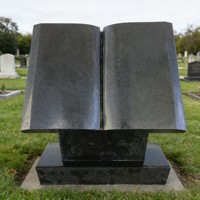 Pierre tombale en granit noir, pierre tombale en marbre et monuments, pierre naturelle, pierres tombales en marbre de type livre