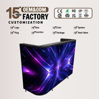 Écran LED pour DJ, pliable, portable, extérieur, 3D, disco, personnalisable, mobile, flexible, rideau vidéo avec panneaux TV