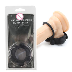 Silicone Gode Split Pénis Agrandissement Cockring pour Homme JJ Serrure Fine Anneau Pénien - Product Image 3