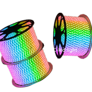 Dải Đèn Led Rgb Linh Hoạt Chống Nước Âm Nhạc SMD 110 <span class=keywords><strong>DMX</strong></span> Màu Đỏ Trang Trí Ngoài Trời Ip65 <span class=keywords><strong>WiFi</strong></span> 220V 5050 V - Product Image 5