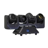 Lampu putar tak terbatas LED 4x40W cincin Halo Rgbw Quad Bar bergerak kepala sorot DMX RDM untuk KTV klub disko DJ acara pesta pernikahan